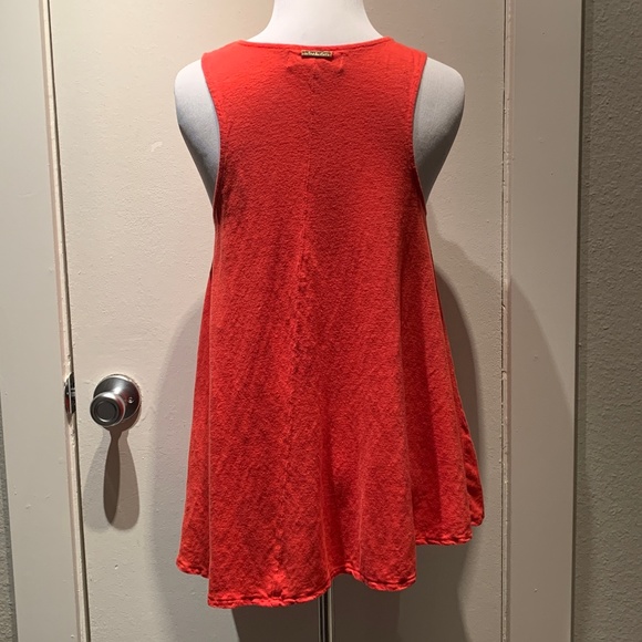Michael Kors Red Linen Sleeveless A-Line Tunic - Picture 6 of 13